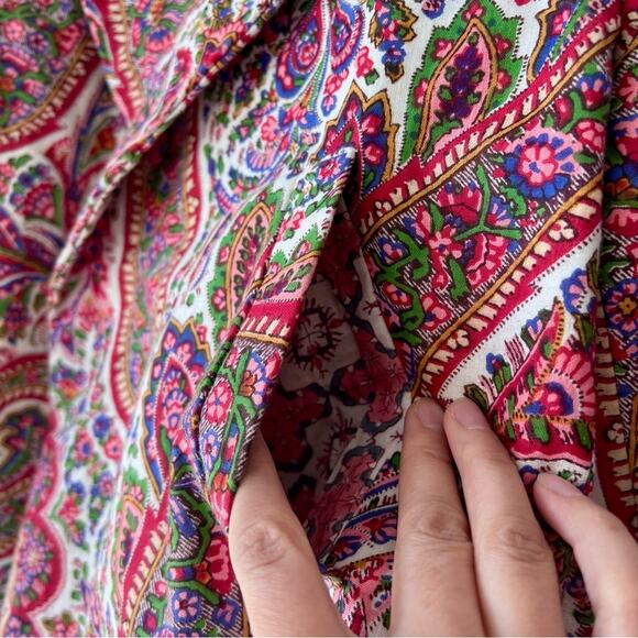 Alix of Bohemia Demi Paisley Blazer Jacket Size Medium - Picture 7 of 8